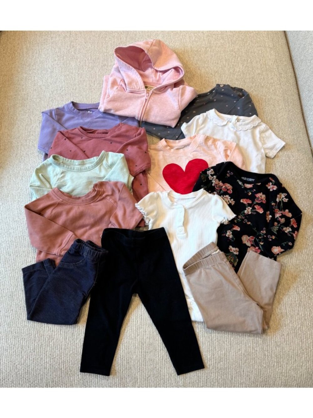 Baby Girl Fall Winter Clothes Lot Sizes 6-12 Months Cotton Primary Monica Andy